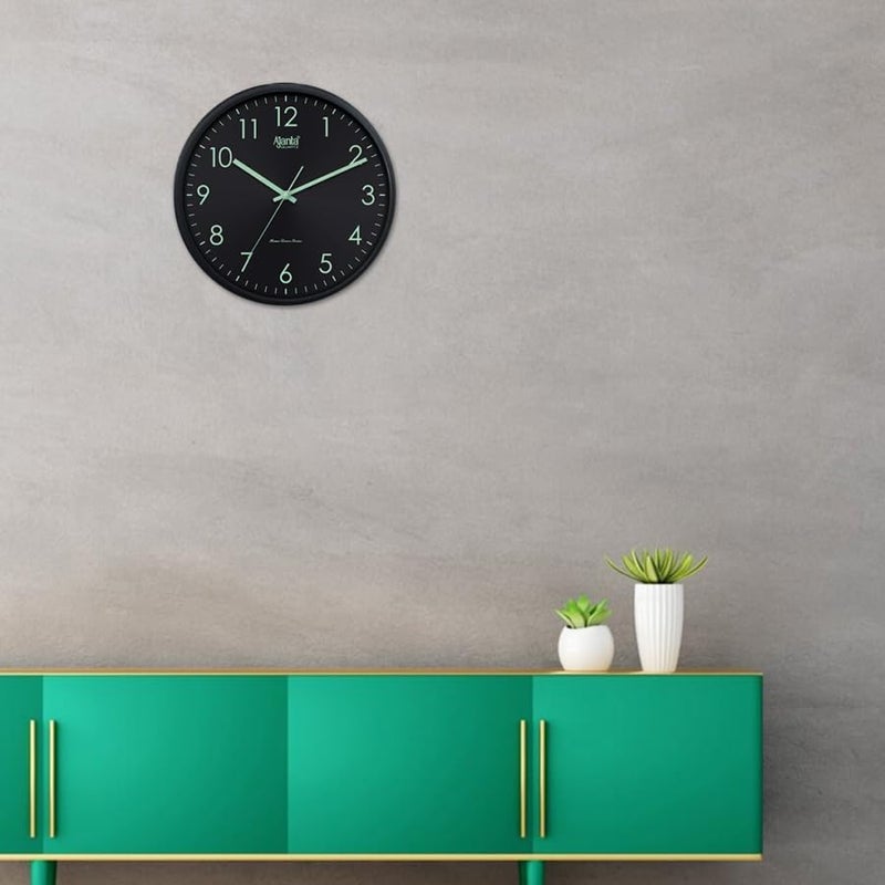 Ajanta Home Décor Wall Clock 1157 – Green | Silent Sweep Movement, Accurate Quartz Timekeeping | Stylish Wall Clock for Home & Office - Image 3
