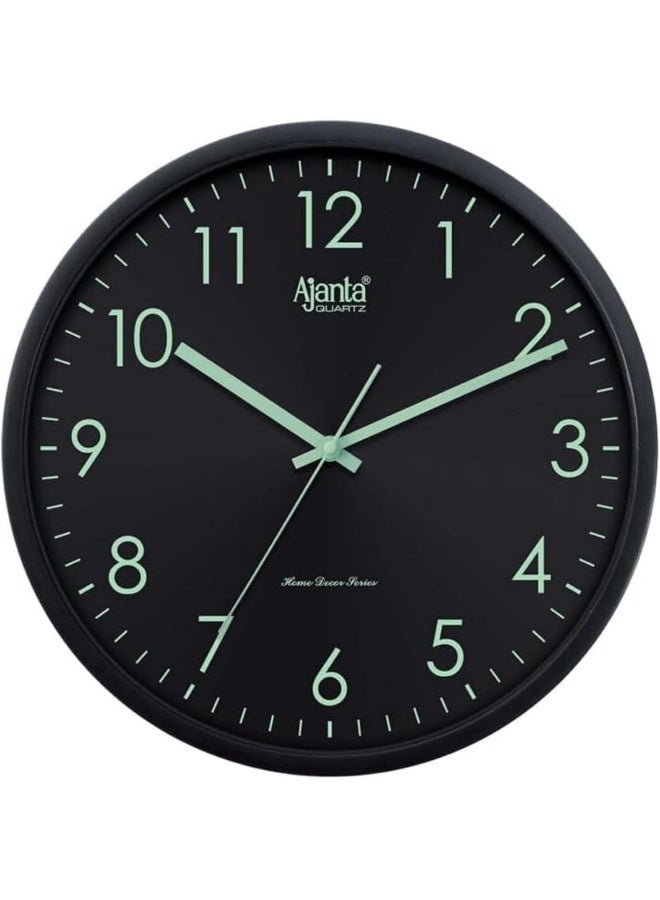 Ajanta Home Décor Wall Clock 1157 – Green | Silent Sweep Movement, Accurate Quartz Timekeeping | Stylish Wall Clock for Home & Office - Image 1