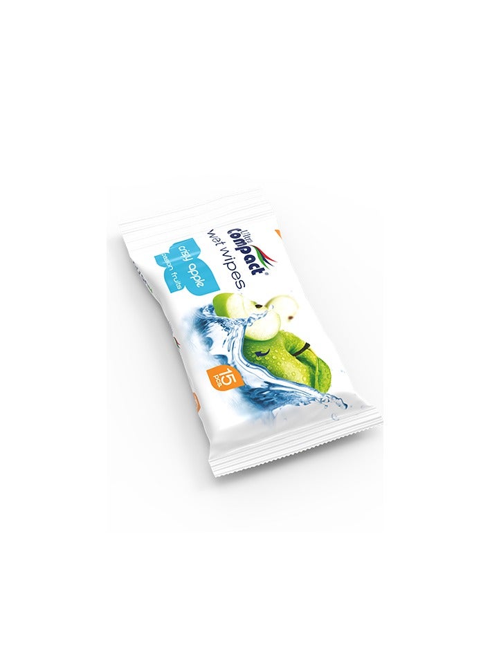 Ultra Compact Fruits Pocket Wet Wipes: Refreshing Pack - 15pcs - Image 4