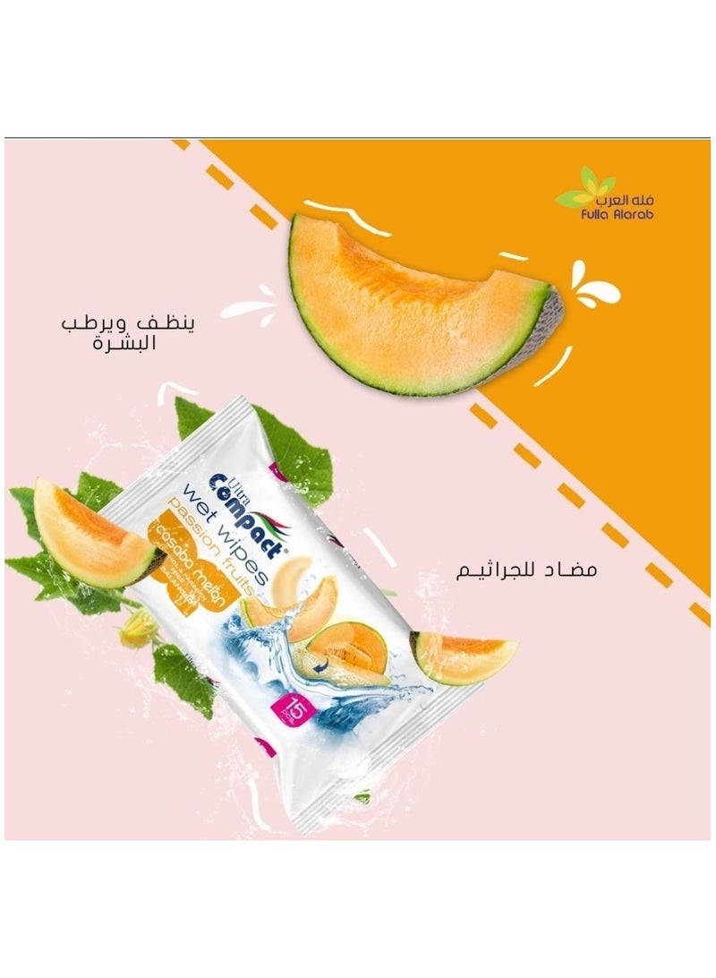 Ultra Compact Fruits Pocket Wet Wipes: Refreshing Pack - 15pcs - Image 5
