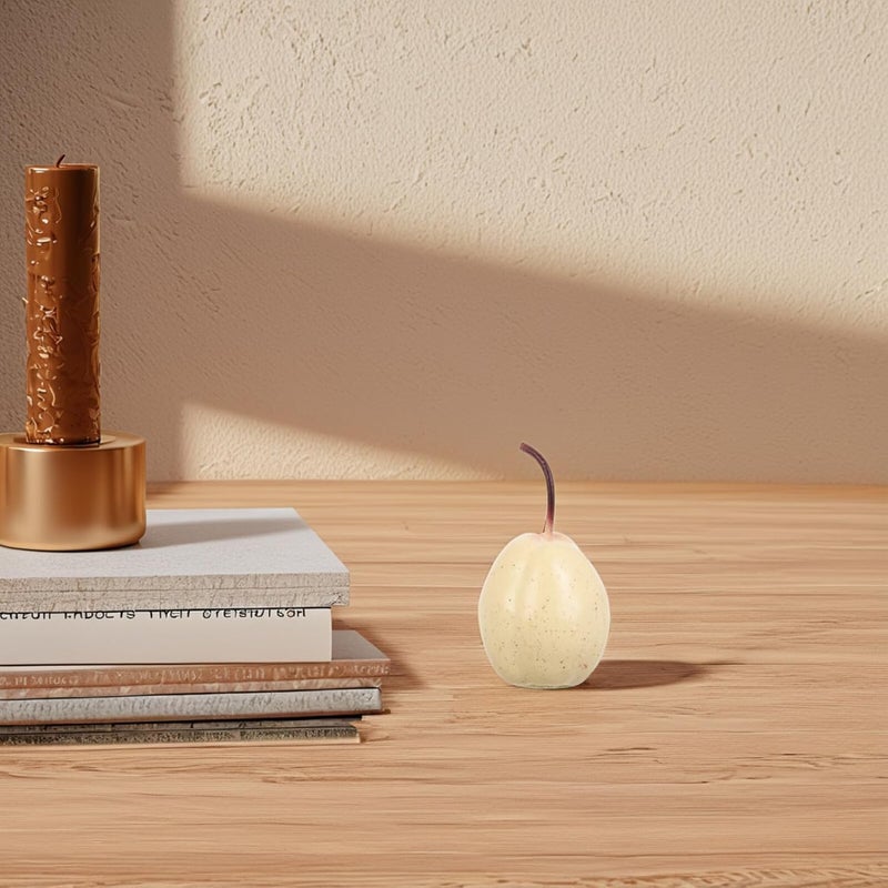 KICHOUSE Realistic Artificial Yellow Pear Decorative Plastic Fruit Model, Lifelike Fake Pear for Home Kitchen Cabinet Décor, Photography Prop, - Image 4