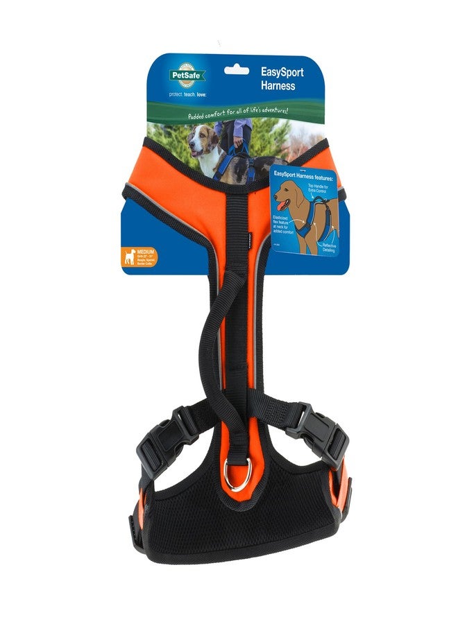 بيت سيف سرج PetSafe EasySport للكلاب، قابل للتعديل، مبطن، مزود بمقبض تحكم وحواف عاكسة، مقاس متوسط، برتقالي - Image 1