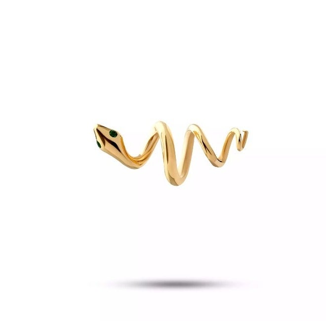 Ruby Art Gold 18K Real Gold Women’s Necklace Snake Design -2.84  Gram - Image 1