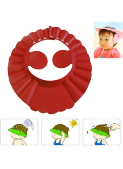 Kuber Industries Rubber Kids Adjustable Shower Cap For Wash Hair (Maroon) 54Km4196  - Image 3