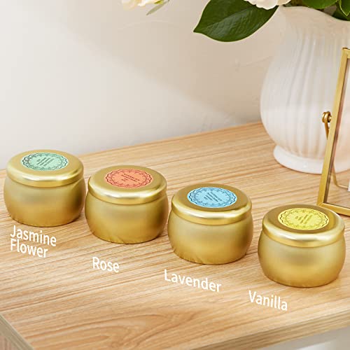 Tuyai Scented Candles Gift Set, 12 Pack Natural Soy Wax Single tin 4 oz for Family Gatherings, Festive Candles - Image 3