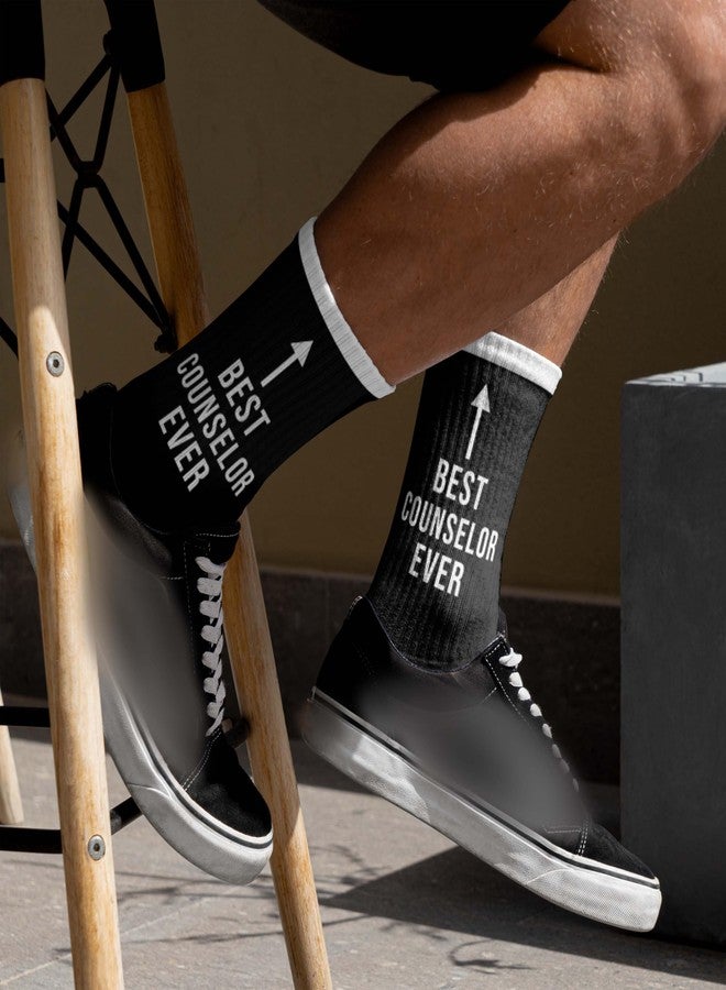 SSQBZU Best Counselor Ever-Novelty Counselors Socks-Appreciation Gifts for Counselors-Counselor Gifts for Birthday, Christmas, Back-to-School, and More.(283) - Image 3