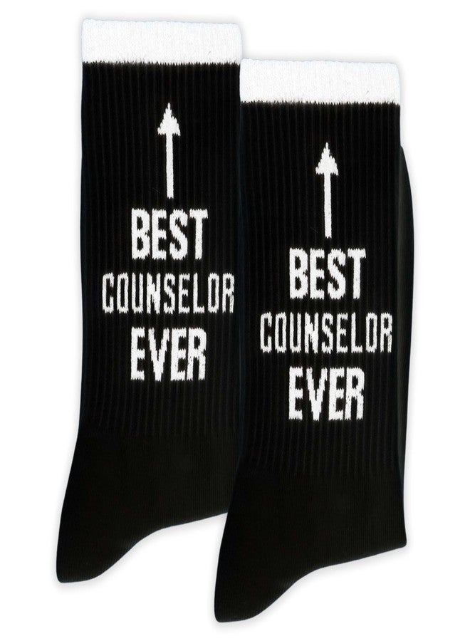 SSQBZU Best Counselor Ever-Novelty Counselors Socks-Appreciation Gifts for Counselors-Counselor Gifts for Birthday, Christmas, Back-to-School, and More.(283) - Image 1