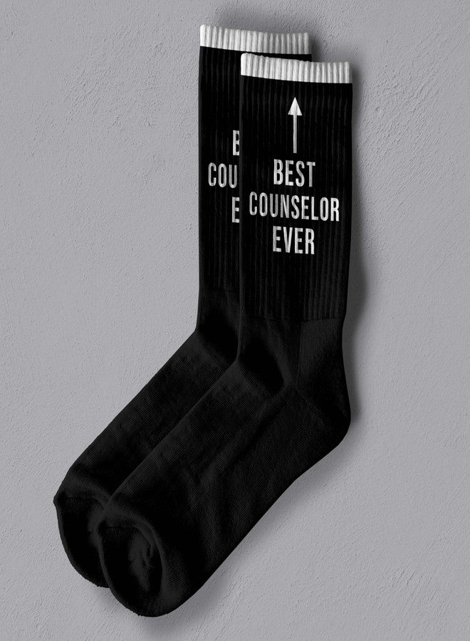 SSQBZU Best Counselor Ever-Novelty Counselors Socks-Appreciation Gifts for Counselors-Counselor Gifts for Birthday, Christmas, Back-to-School, and More.(283) - Image 2