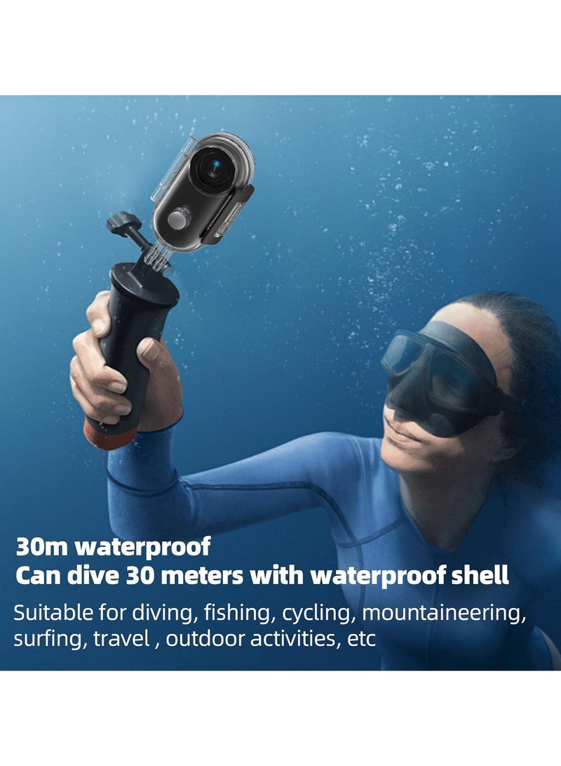 أو أوزون 4K Mini Action Camera|Ultra-Light Thumb-Sized Body Cam with WiFi, 360° Rotating Clip, Magnetic Mount, Waterproof Camera for Cycling, Vlogging & Sports - Black - Image 4