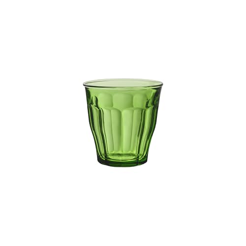 Duralex® France Picardie Green Tumbler 250ML, Set of 6 Glasses | Ideal for Hot or Cold Drinks, Tea, Coffee, Juice, Cocktails, Mocktails | Ultra Scratch Resistant | Tempered Glass - Image 1