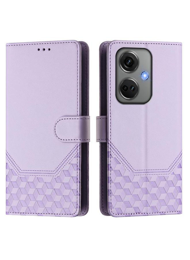 S-TOP Case For OnePlus Nord CE3 5G India Honeycomb Embossing RFID Leather Phone Case - Image 2