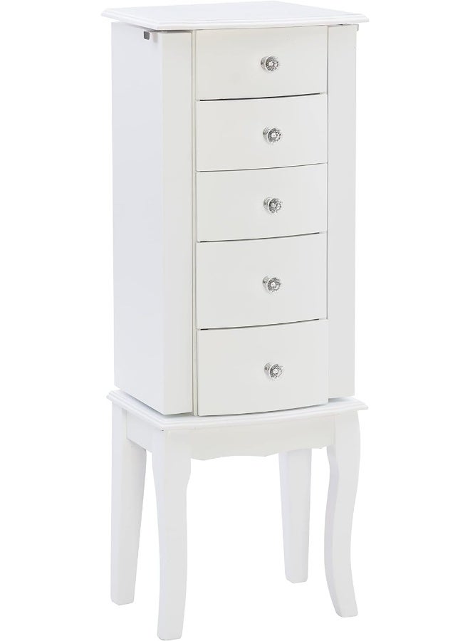 Generic Powell  Furniture Jewelry Armoire, White, 13"X 9.375"X 35.6" - Image 2