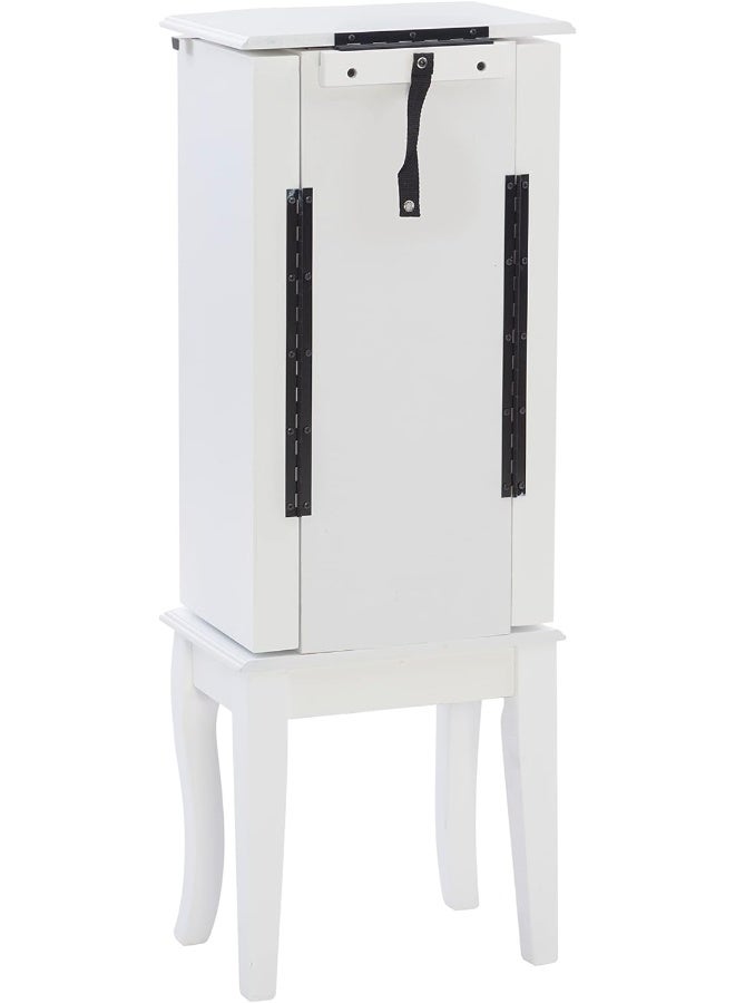 Generic Powell  Furniture Jewelry Armoire, White, 13"X 9.375"X 35.6" - Image 3