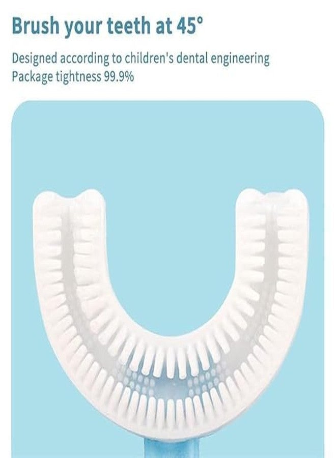 VAGMI U Shaped Toothbrush For kids,Silicone Brush Head for 360 Degree Cleaning Suitable For 2-6 Years, Manual(Pack of 2) - Image 4