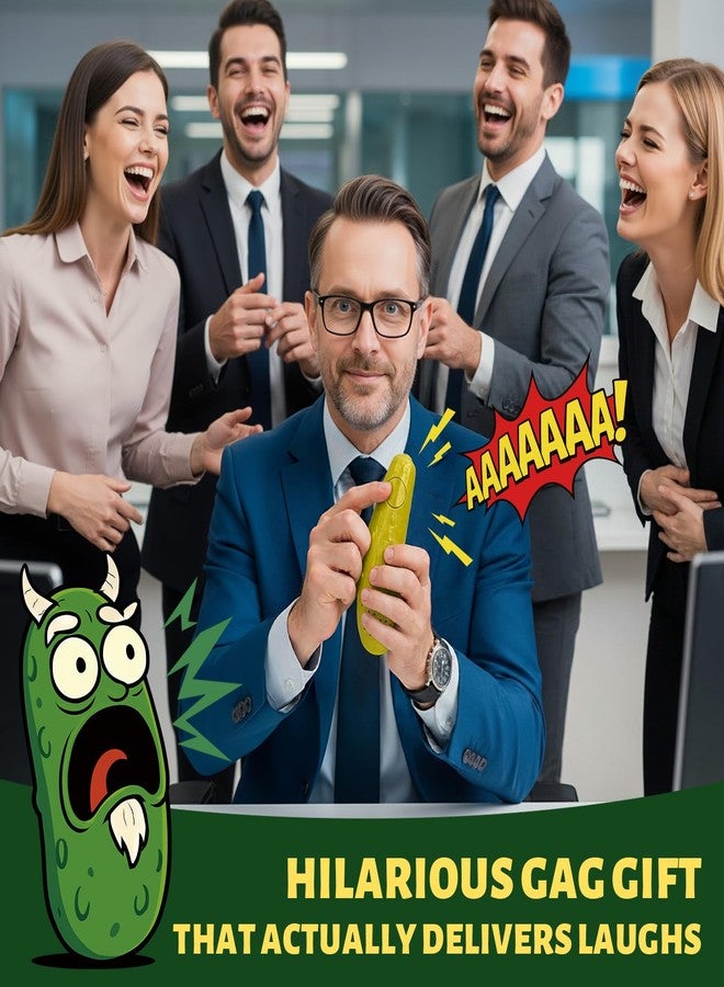 A AIFAMY Goat Sounds Pickle - Funny Cucumber Toy with Sheep Sound for White Elephant Gag Gifts, Hilarious Noise Maker Office Gag for Coworkers Adults Friends and Family - Image 5