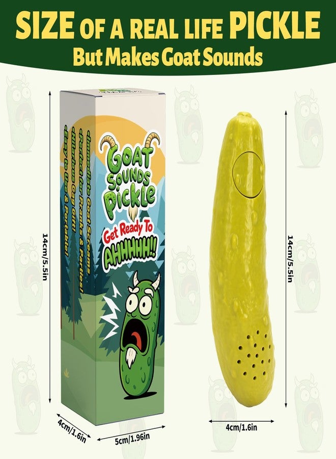 A AIFAMY Goat Sounds Pickle - Funny Cucumber Toy with Sheep Sound for White Elephant Gag Gifts, Hilarious Noise Maker Office Gag for Coworkers Adults Friends and Family - Image 2