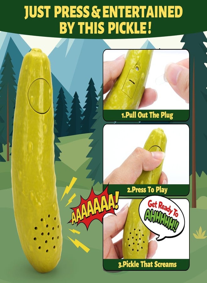 A AIFAMY Goat Sounds Pickle - Funny Cucumber Toy with Sheep Sound for White Elephant Gag Gifts, Hilarious Noise Maker Office Gag for Coworkers Adults Friends and Family - Image 4