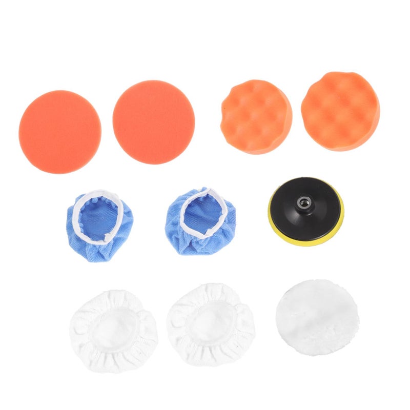 10 Piece Car Polishing Kit Buffing Pads Wool Bonnets Waxing Drill Attachments - Image 2