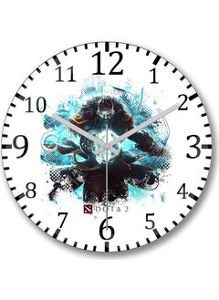 Print Shop Dota 2 Admiral Kunkka Wall Clock Curved Real Glass