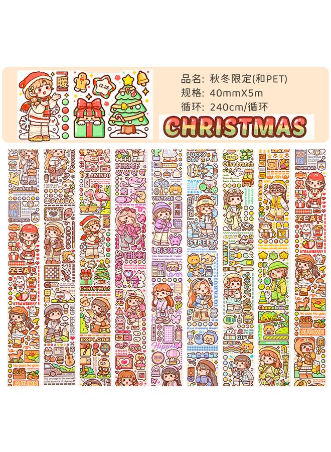 Bluejw New Small Potato Hand Account Tape New 24 Solar Terms World Hand Account And Paper Account Sub-packaging Suit - Image 1