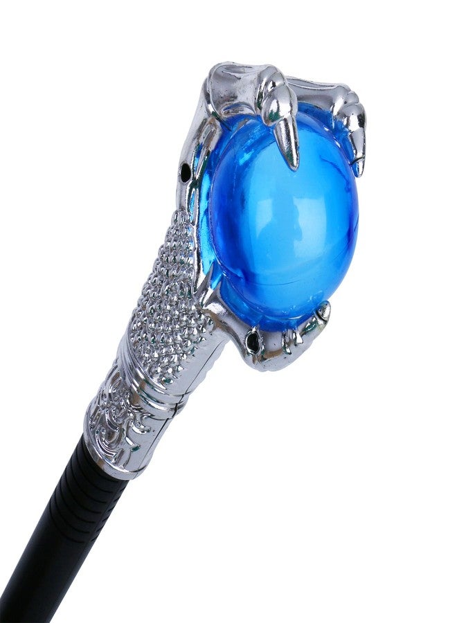 Vesil Halloween Costumes Walking Canes Blue Fire Dragon Claw Orb Wands Walking Stick Staff Photo Prop Accessory Decorations - Image 2