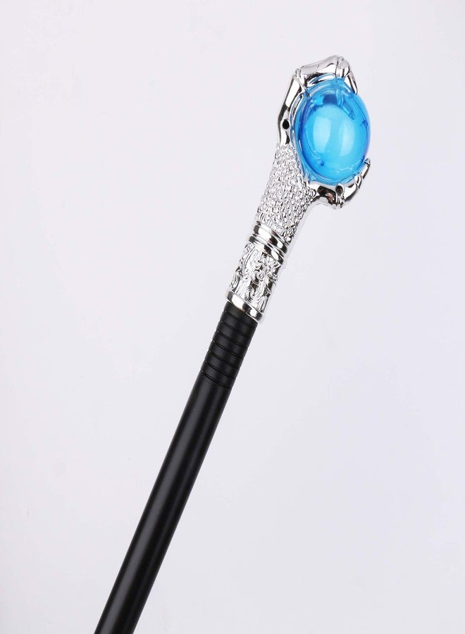 Vesil Halloween Costumes Walking Canes Blue Fire Dragon Claw Orb Wands Walking Stick Staff Photo Prop Accessory Decorations - Image 3