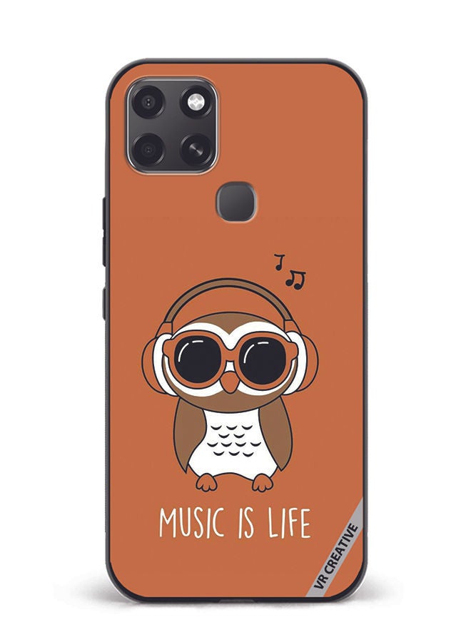 VR CREATIVE Protective Case Cover For Infinix Smart 6 Music Is Life Design Multicolour - Image 1