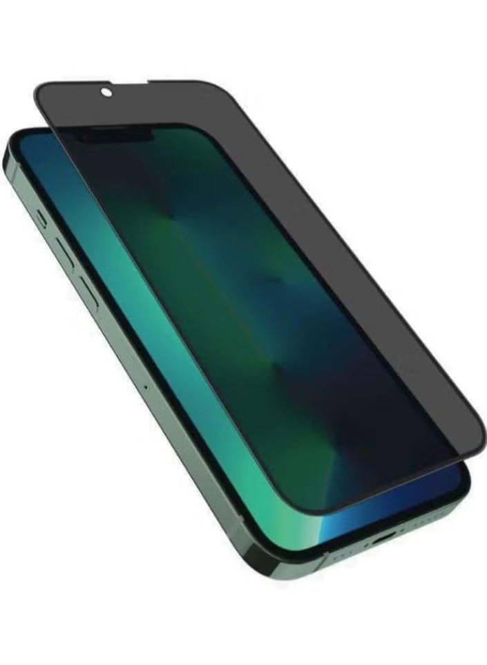 واقي شاشة للخصوصية لهاتف iPhone 13 Pro Max، واقي شاشة من الزجاج المقسى (Tempered Glass) عالي الجودة، مقاوم للخدش، لا يُكوّن فقاعات هواء، متوافق مع ميزة Face ID، صلابة 9H. - Image 1