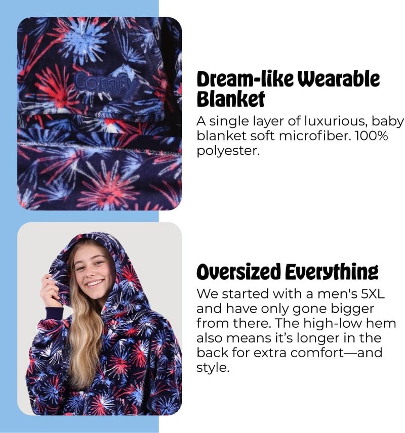 THECOMFY Dream | Oversized Light Microfiber Wearable Blanket, Seen on Shark Tank, One Size Fits All - Image 4