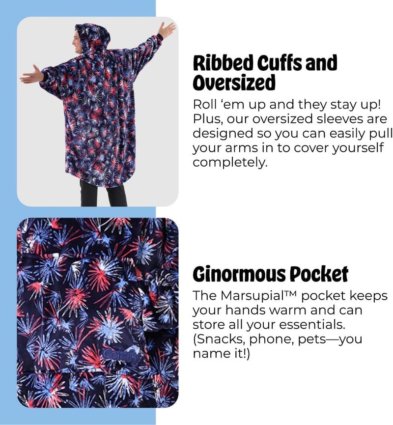 THECOMFY Dream | Oversized Light Microfiber Wearable Blanket, Seen on Shark Tank, One Size Fits All - Image 5
