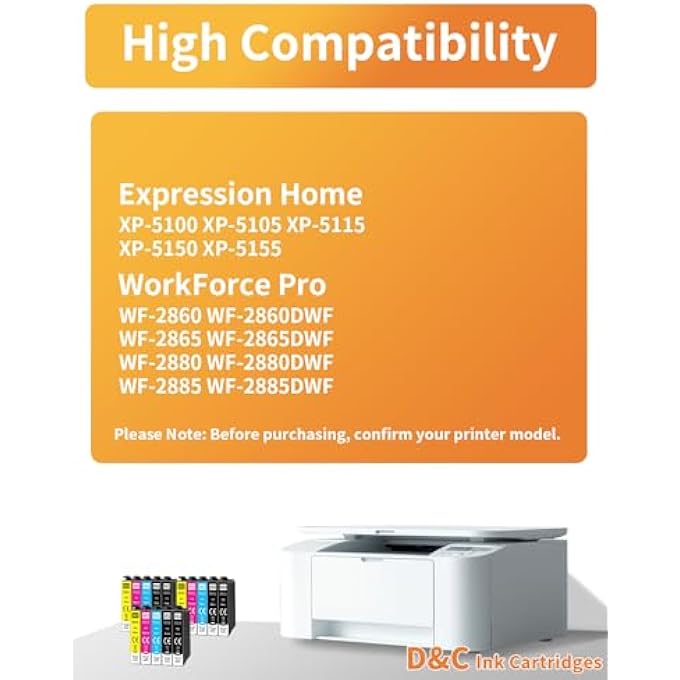 502XL PRINTER CARTRIDGES COMPATIBLE WITH EPSON 502 XL 502 502XL MULTIPACK FOR EPSON WORKFORCE WF-2860 WF-2865 WF-2880 WF-2885, EXPRESSION HOME XP-5100 XP-5105 XP-5115 XP-5150 XP-5155 (PACK OF 15) - Image 3