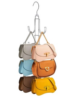 Generic Purses Hanger Organizer for Closet,  Metal Purse Holder for Closet Space Saving Bag Storage Hook for Hanging Handbags, Belts,Scarves  - Image 1