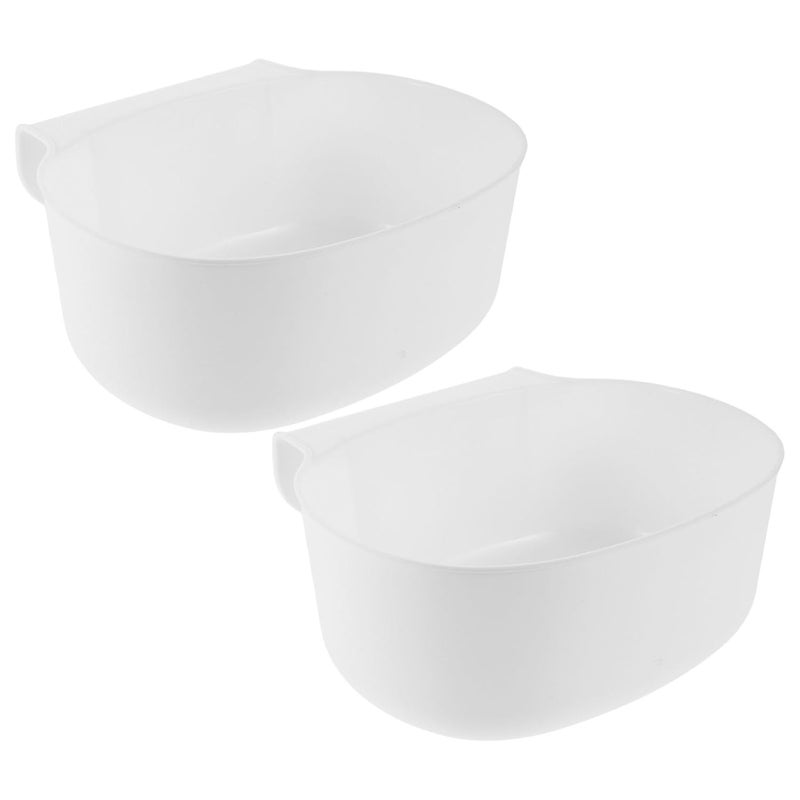 ABOOFAN 2pcs Hanging Kitchen Compost Bin Cabinet Door Trash Can Space-Saving Plastic Rubbish Bin for Small Kitchens Home Office Dormitory Use - Image 1