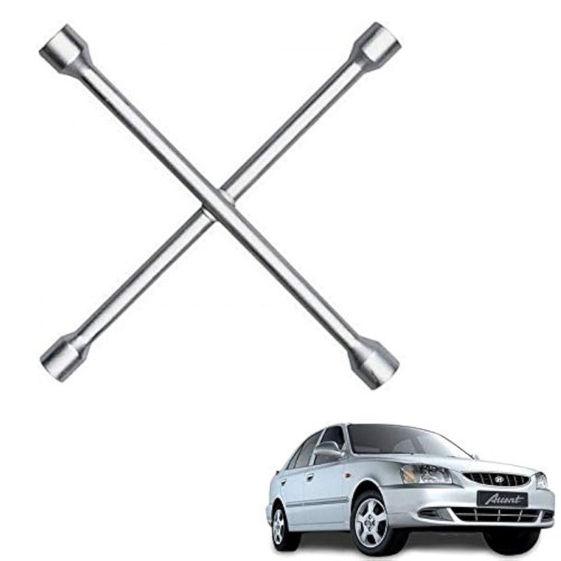 Autokaar 4 Way Car Tyre Screws Wrench Wheel Pana Spanner (17 x 18 x 19 x 21 mm) for Hyundai Accent - Image 4
