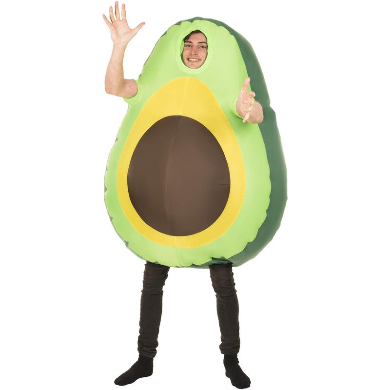 Morph Inflatable Avocado Costume Adult, Avocado Costume Men, Fruit Halloween Costumes Adult, Inflatable Food Costume - Image 1