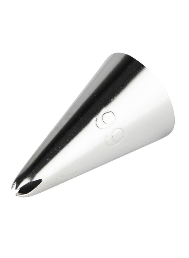 Restaurantware Pastry Tek Leaf Icing Tip, 1 Reusable Piping Tip - #66, Dent-Resistant, Stainless Steel Decorating Cake Tip, Dishwasher-Safe, Decorate Cupcakes, Cakes, or Cookies - Image 1