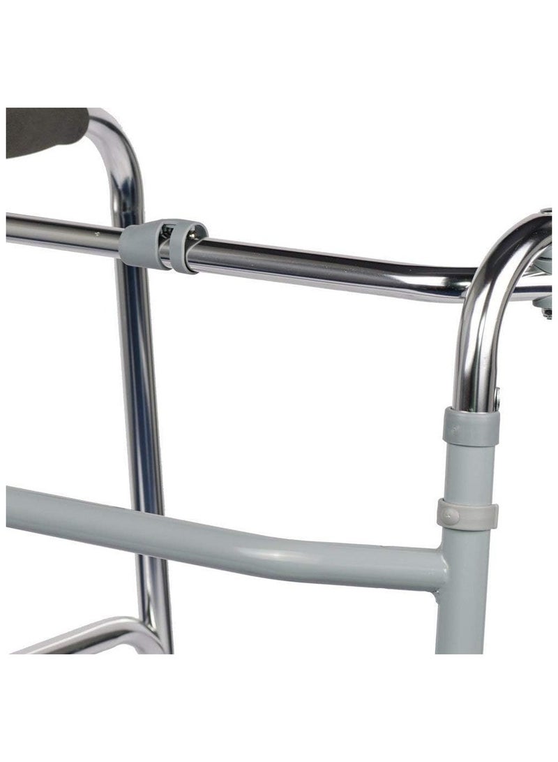 مشاية طبية خفيفة الوزن قابلة للطي من الألومنيوم للاستخدام الداخلي والخارجي بدون عجلات لكبار السن والبالغين والمرضى والمعاقين - Image 3