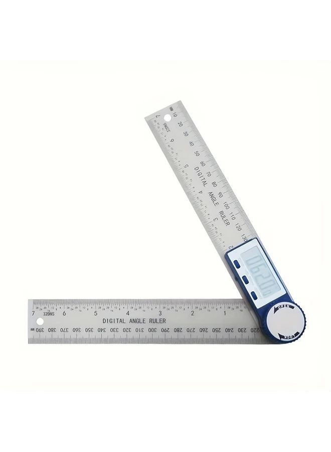 White Digital Angle Ruler Protractor Vernier Caliper Large Screen Precision Measuring Tool - Image 1