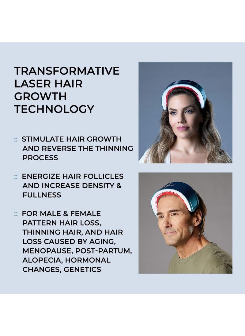 Hairmax - HairMax LaserBand 41: FDA Cleared Laser Hair Growth Band for Women and Men, Full Scalp Coverage, Stimulates Growth for Denser, Fuller Hair - Image 1