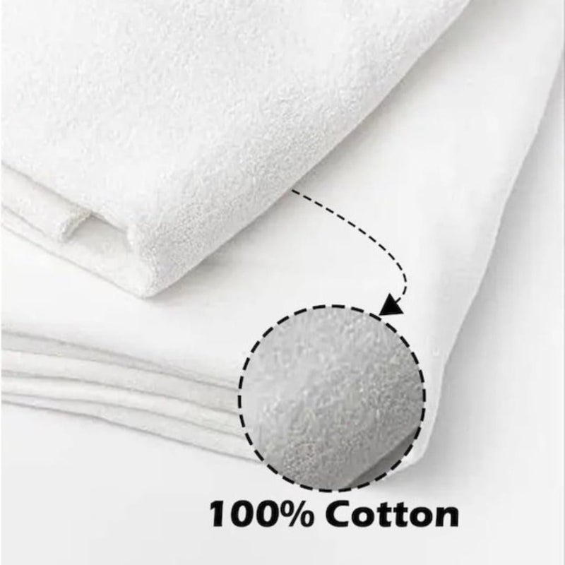 Ihram for Hajj and Umrah 2 PCS 100 Pure Cotton Towels with Belt Lightweight Soft Size 110x210 cm 1.2 kg For Men - Image 2