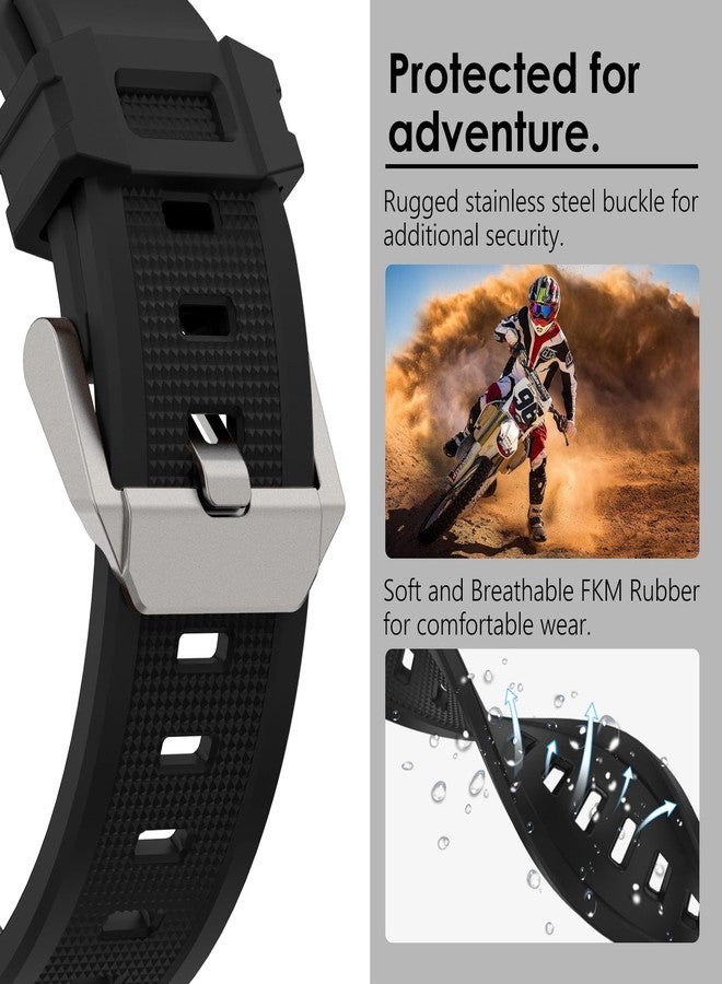 WINGLE Silicone Rubber Band for Samsung Galaxy Watch Ultra Bands 47mm Galaxy Watch 8/8 Classic 46mm 44mm 40mm Men Sport Band Durable Armor Military Rugged Band Stainless Steel Metal Connector - Image 5