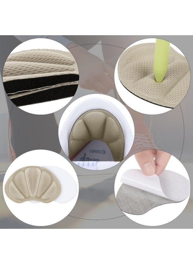 Beauenty 6 Pairs Heel Grips Liner Cushions Insole, 12 Pieces Shoes Insert Pads for Loose Too Big Shoes Prevent Rubbing Blisters Slip Filler Improve Shoe Fit and Comfort for Men Women - Image 2