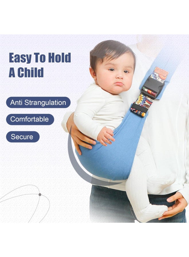 Baby Sling Carrier,Baby Carrier Newborn to Toddler, Adjustable Baby Carrier Sling,Non-Slip Hip Seat Carrier,Carrying 10-30 lbs(Black) - Image 3