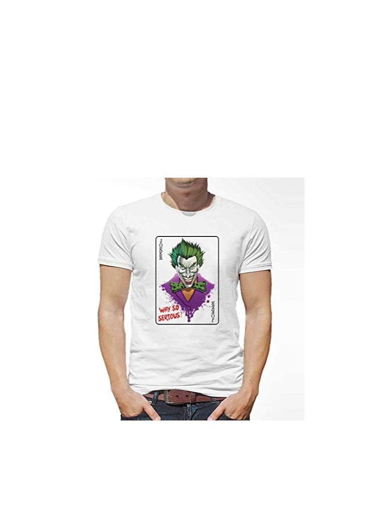 aTIQ T-Shirt for Men - Joker Card Why So Serious L