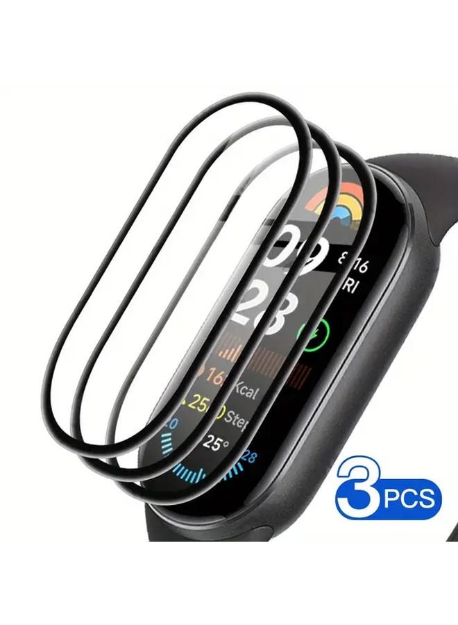 3pcs Anti Scratch Screen Protector For Xiaomi Band 9 Full Coverage Ultra HD Film - Image 1