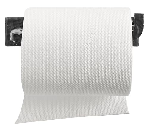Stur-De Wrought Iron Toilet Paper Holder – Rustic Wall-Mount Tissue Holder for Bathroom – Vintage Farmhouse Style - 6.6 x 3.2 Inches (Black) - Image 5
