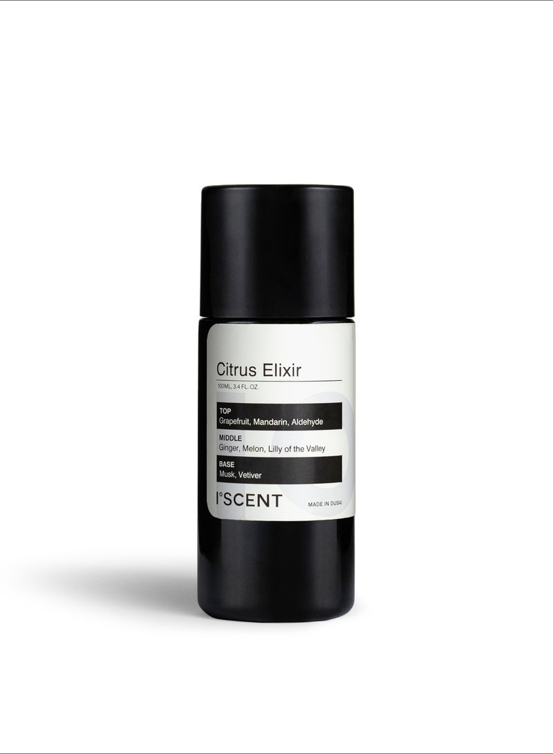 ISCENT | Citrus Elixir Oil Refill for Ensō Diffuser – 100ml Uplifting Scent with Grapefruit, Melon & Musk | Refresh Your Home with an Invigorating Aroma - Image 1