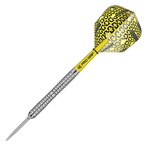 Target Darts طقم سهام دارتس بوليد 90% تنجستين بنقاط سويسرية من الفولاذ، مجموعة من 3، برميل 04، 23 جرام | مزود بأعمدة دارت برو جريب، رحلات دارت رقم 6، نقاط سويسرية | دارتس احترافية - Image 4