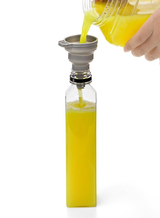 Cedilis 20 Pack 16oz Plastic Juice Bottles with Black Cap, Clear Reusable Containers with Lids, Great Disposable Bottles for Making Juice, Milk, Salad Dressing, Smoothie and Other Beverages - Image 4