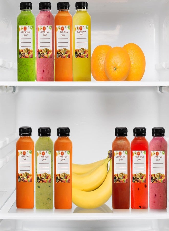 Cedilis 20 Pack 16oz Plastic Juice Bottles with Black Cap, Clear Reusable Containers with Lids, Great Disposable Bottles for Making Juice, Milk, Salad Dressing, Smoothie and Other Beverages - Image 5